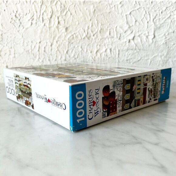 Vintage Charles Wysocki Beaver Hat Tavern 1000 Piece Puzzle Buffalo NEW - Picture 7 of 9